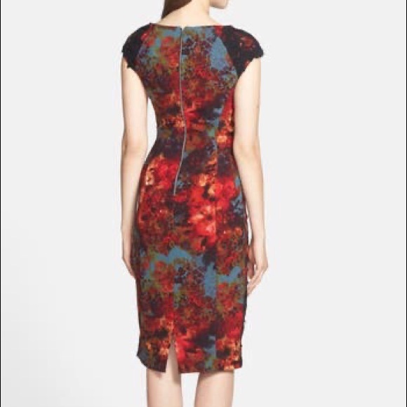 Maggy London Lace Appliqué Sheath dress - Picture 2 of 5